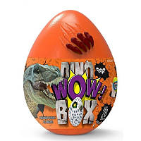 Яйцо динозавра оранжевое креативное творчество Большой "Dino WOW Box" укр