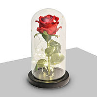 Настільна лампа-нічник «Троянда в Колбі», романтичний світильник