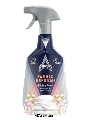 Нейтралізатор запахів Astonish для текстилю, килимів та одягу Fabric Refresher 750 мл