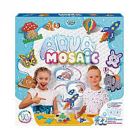 Набор креативного творчества средняя "Aqua Mosaic" Danko Toys AM-01-02, 16 цветов бусинок