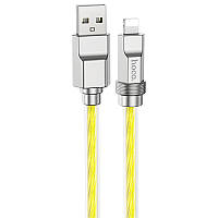 Дата кабель Hoco U113 Solid 2.4A USB to Lightning (1m) Gold