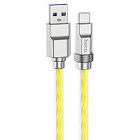Дата кабель Hoco U113 Solid 100W USB to Type-C (1m) Gold
