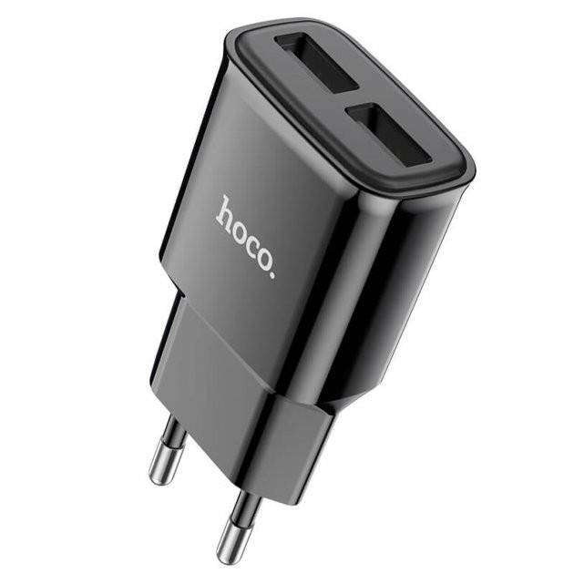 

Сетевое зарядное устройство HOCO Star round dual port charger C88A |2USB, 2.4A|