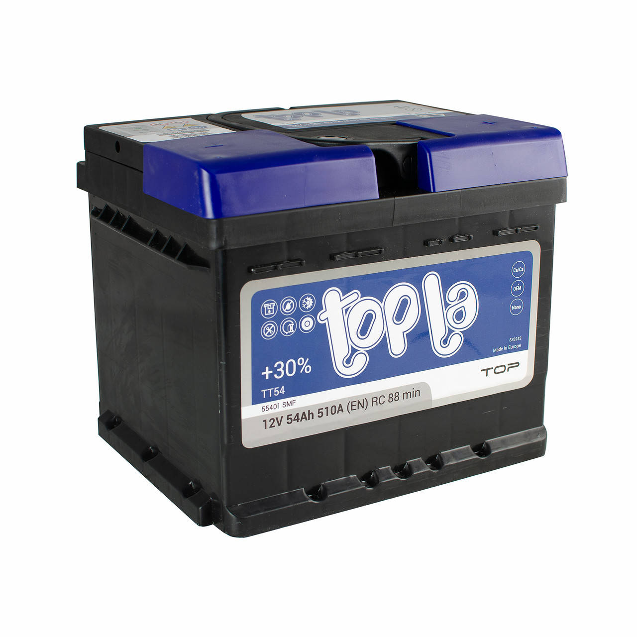 

Аккумулятор автомобильный Topla Top 6CT-54 АзE (118654)