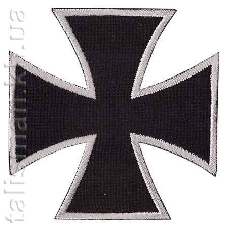 

Нашивка с вышивкой КРЕСТ МАЛЬТИЙСКИЙ