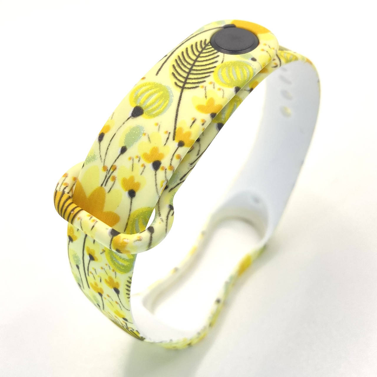 

Ремешок к браслету Mi band 4 3 с рисунком Yellow flowers