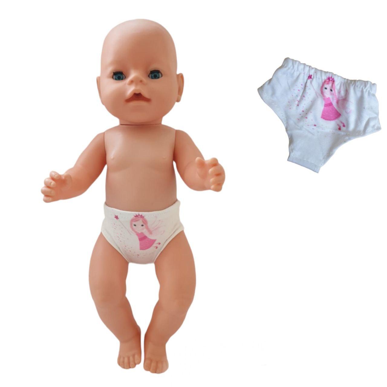 Одяг для ляльки 40- 43 см Бебі Борн / Baby Born труси білі 8826