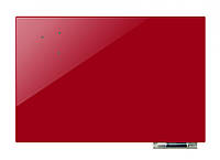 Доска магнитно-маркерная стеклянная GL90120, 90x120 Красный ,