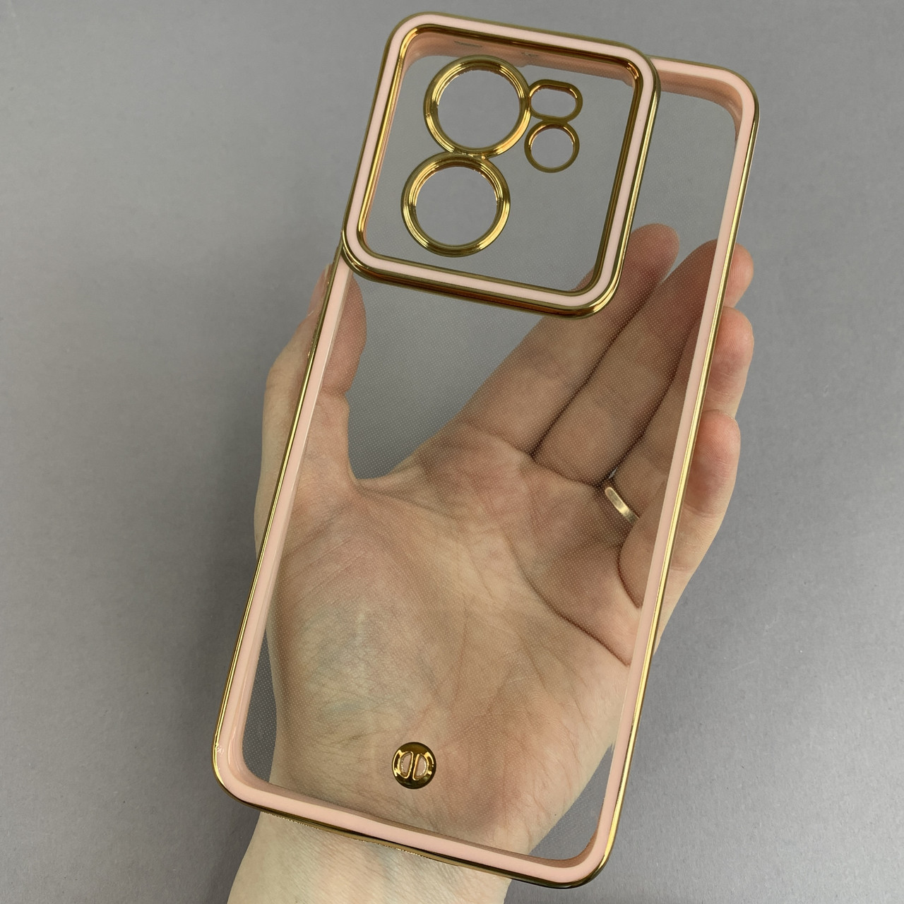 Чехол для Xiaomi 13T Pro прозрачный чехол с окантовкой на телефон сяоми ...