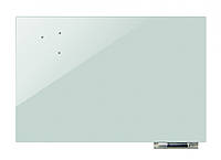 Доска магнитно-маркерная стеклянная GL90120, 90x120 Светло-серый , Lala.in.ua