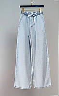 Жіночі брюки штани джинси Палаццо мод.1/0052/3/4 широкі кльош блакитні (25,26,27,29 розміри) Туреччина