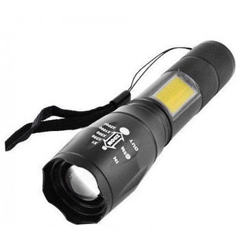 Ліхтарик акумуляторний ручний Bailong BL-29 діод T6 + COB зарядка від USB, ліхтарик led, водонепроникний
