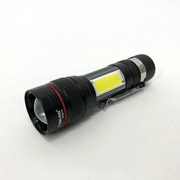Ліхтар тактичний Bailong BL-520 T6 світлодіодний на акумуляторі, кишеньковий міні ліхтар, ручний потужний
