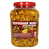 Зерновой МИКС КУКУРУЗА (с тигровым орехом), 3л