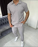 Чоловічий спортивний костюм Мод 4/8_8МР/И022 футболка +штани (44-46, 48-50, 52-54 розміри ) серый, 52/54