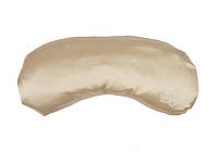 Шелковая подушка для глаз Lotus с лавандой бежевый 24*11 см