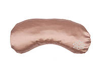 Шелковая подушка для глаз Lotus с лавандой розовая 24*11 см