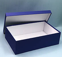 Коробка прямокутна з кришкою для шампанського (синій)