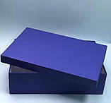Коробка прямокутна з кришкою для шампанського (синій), фото 2