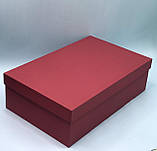 Коробка прямокутна з кришкою для шампанського (бордо), фото 3