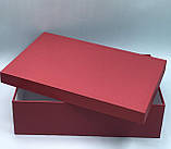Коробка прямокутна з кришкою для шампанського (бордо), фото 2