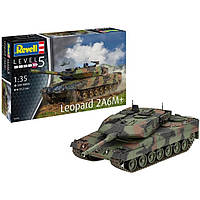 Сборная модель Танк Леопард 2 A6M+ Revell RVL-03342 уровень 5, 1:35, World-of-Toys
