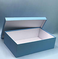 Коробка прямокутна з кришкою для шампанського (голубий)