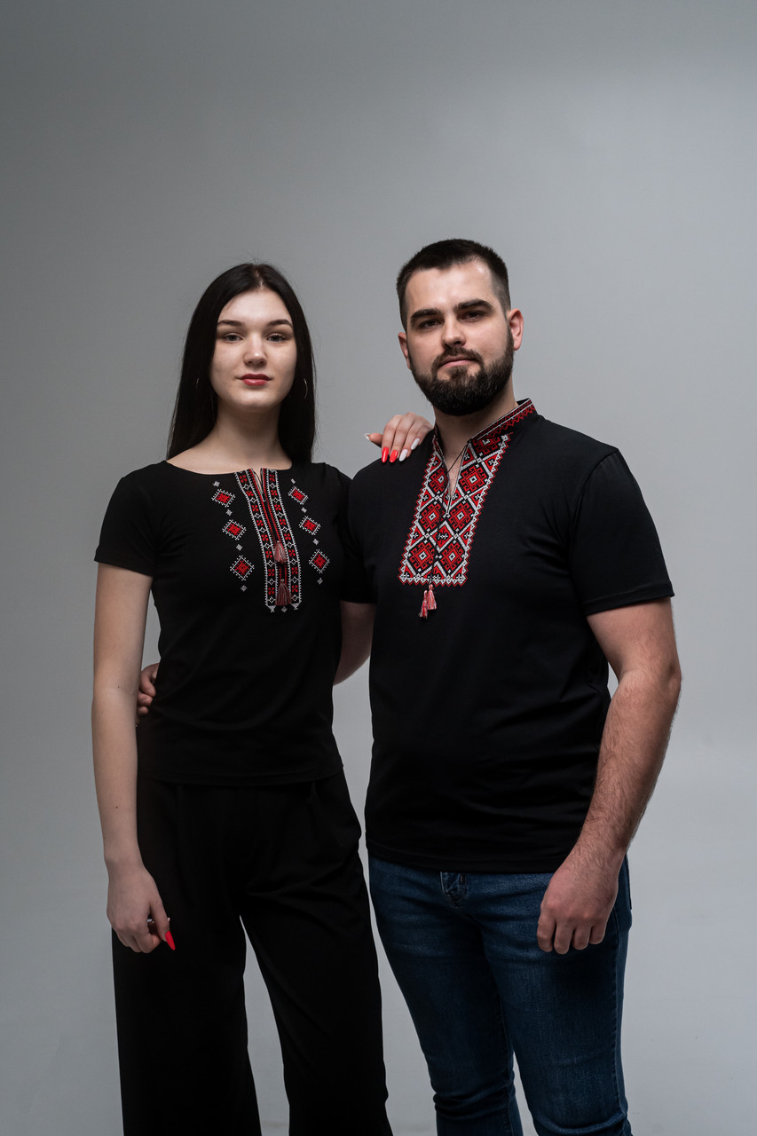 Дивовижні парні вишиті футболки, фото 1
