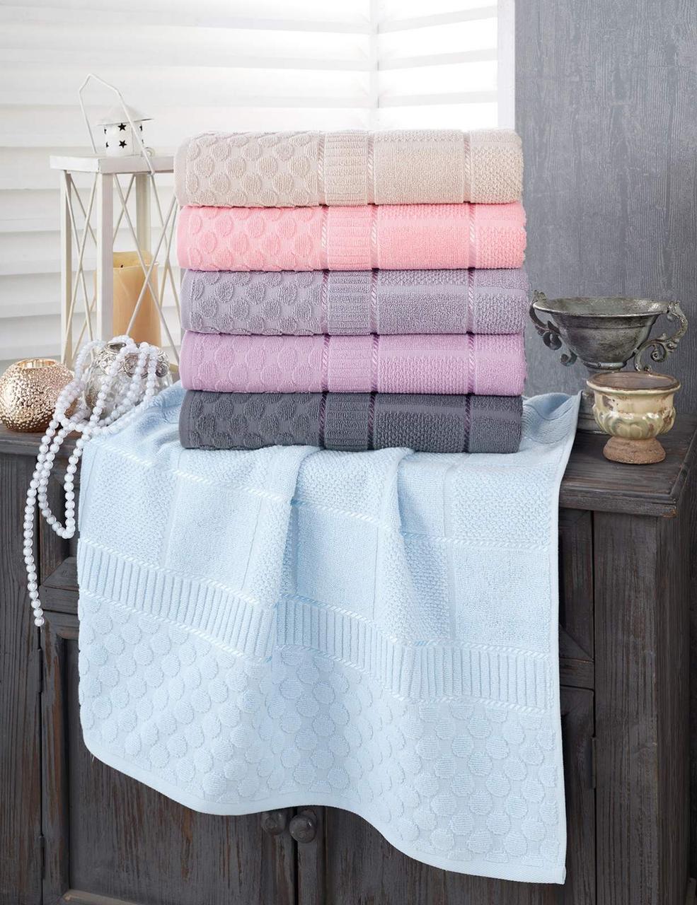 Банний махровий рушник 70*140 Luisa Lux Cotton, фото 1