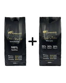 Зернова кава Adamaris Ethiopia Yirgacheffe + Crema Aroma