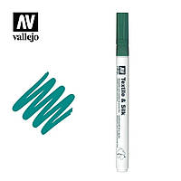 Зелений. Маркер для текстилю VALLEJO TEXTILE SILK 40210