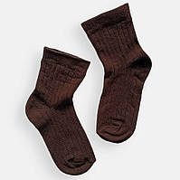 Детские носки в рубчик размер 10 - 12 см (6 - 12 месяцев) TwinSocks Коричневый