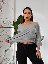 Жіночі штани спортивні з двонитки батал, фото 2