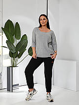 Жіночі штани спортивні з двонитки батал, фото 5