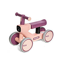 Дитячий чотириколісний музичний беговел-велосипед 6601 від 10 місяців Дитяча, Рожевий
