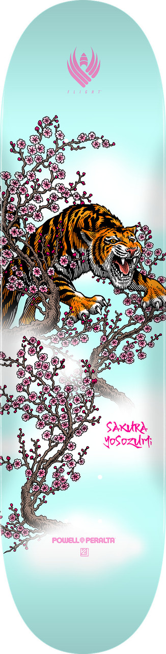Дека для скейтборда Powell Peralta Sakura Yosozumi Tiger Blue- 8.5 "
