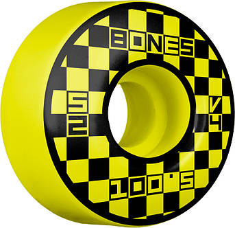 Колеса для скейтборду BONES WHEELS OG Formula Block Party 52 mm V4 Wide 100A Yellow