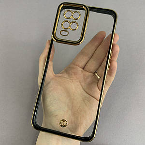 Чохол для Oppo A54 прозорий чохол з окантовкою на телефон оппо а54 чорний l9j