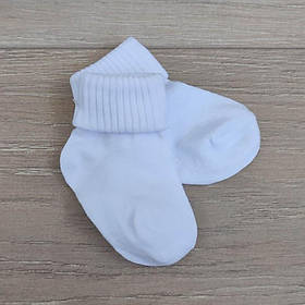 Дитячі бавовняні шкарпетки розмір 8 - 10 см (0 - 6 місяців) TwinSocks Білий