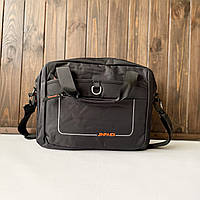 Сумка для ноутбука планшета и документов из полиэстра черная мужская женская