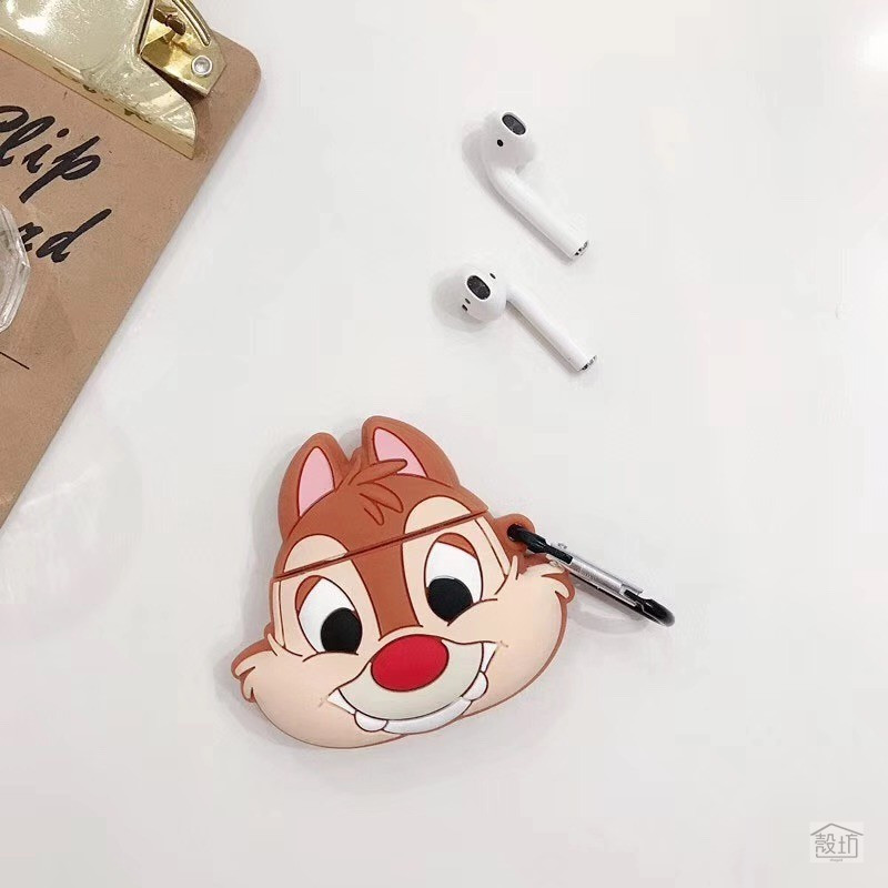 Чохол для AirPods 2/1 series - Чіп та Дейл (Дейл) 3D, силіконовий