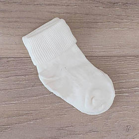 Дитячі бавовняні шкарпетки розмір 8 - 10 см (0 - 6 місяців) TwinSocks Молочний