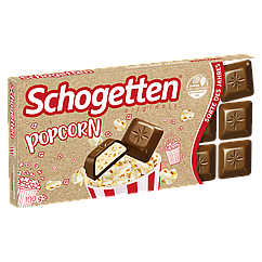 Молочний шоколад Schogetten Popcorn Taste of the Year зі шматочками попкорну 100 грамів
