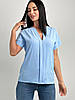 Однотонна літня блуза "Nice" оптом | Батал, фото 9