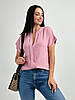 Однотонна літня блуза "Nice" оптом | Батал, фото 4