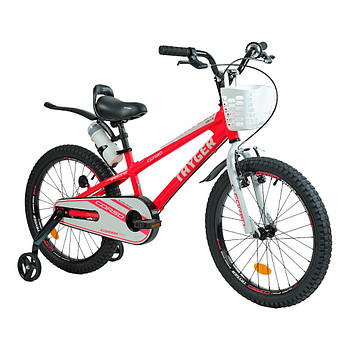 Велосипед двоколісний Corso Tayger (алюмінієва рама, додаткові колеса, складання 85%) TG-41479 Рожевий