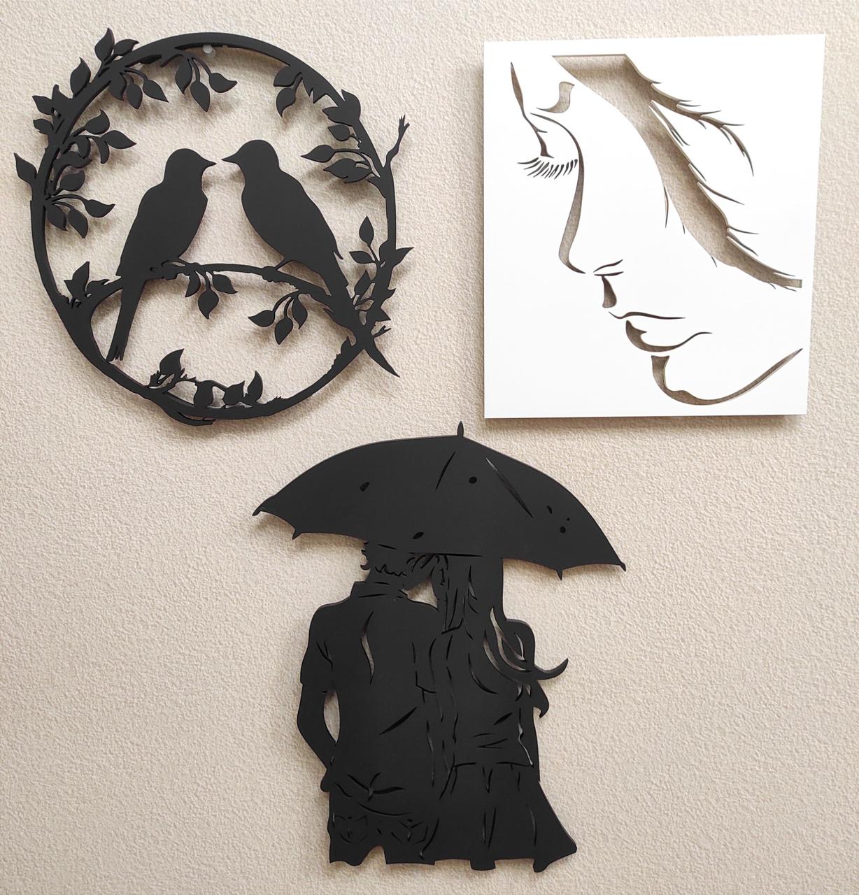 Набір панно 3D декоративне для стін, що складається з 3 штук.