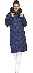 Синя жіноча куртка з капюшоном модель 31046 (ОСТАЛСЯ ТІЛЬКИ 48 (M))