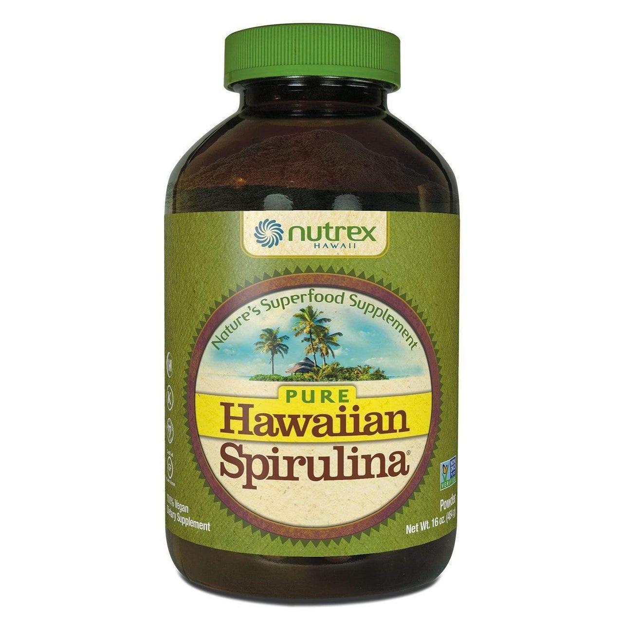 Nutrex Hawaii, Pure Hawaiian Spirulina, гавайська спіруліна, порошок, 454 г