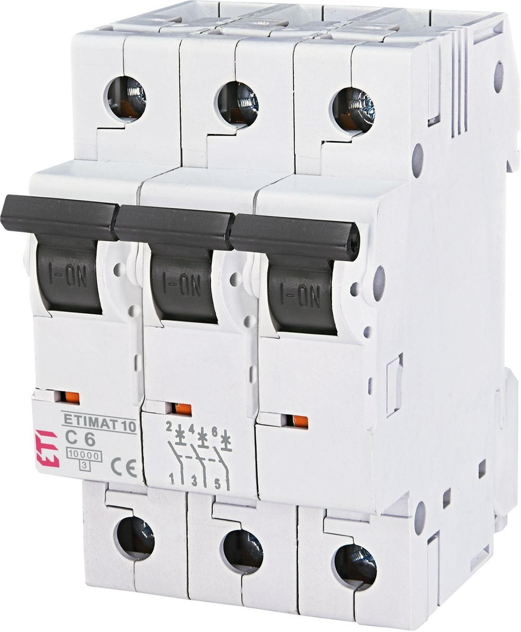 Вимикач ETIMAT 10 3p B 6А (10 kA)